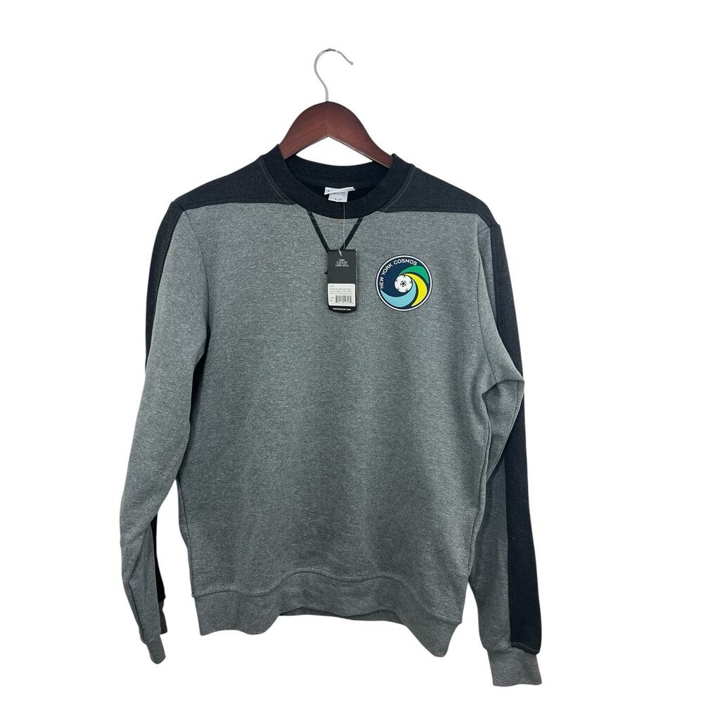New York Cosmos Sweatshirt Small Women’s Gray Inaria Soccer Futbol Blokecore NEW
